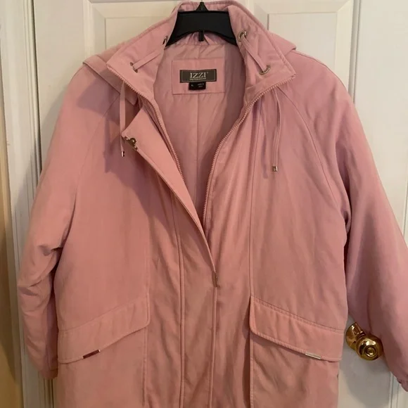 Izzi Pink Hooded Puffer Jacket - Picture 8 of 10